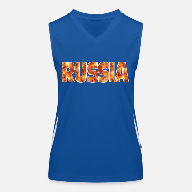 Russia Women's Functional Contrast Tank Top