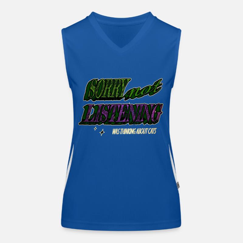 i love cats statement Funktionelles Kontrast-Tank Top für Frauen