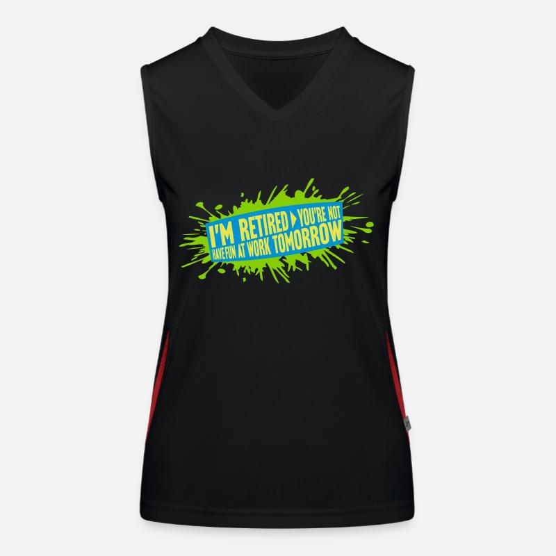 have fun at work Funktionelles Kontrast-Tank Top für Frauen