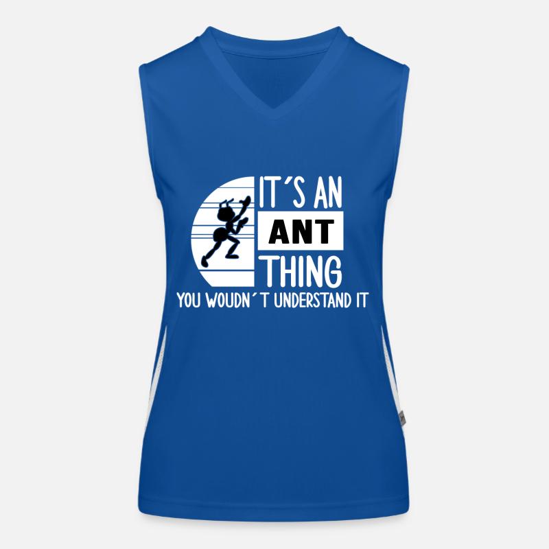 Colonie de fourmis état de fourmi « fourmi-chose » Débardeur respirant contrasté Femme