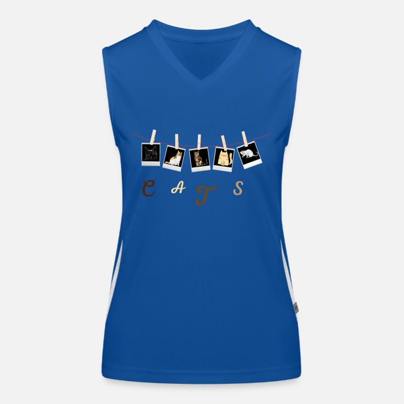 Cats Funktionelles Kontrast-Tank Top für Frauen