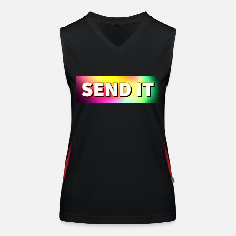 Logo de la boîte SEND IT Débardeur respirant contrasté Femme