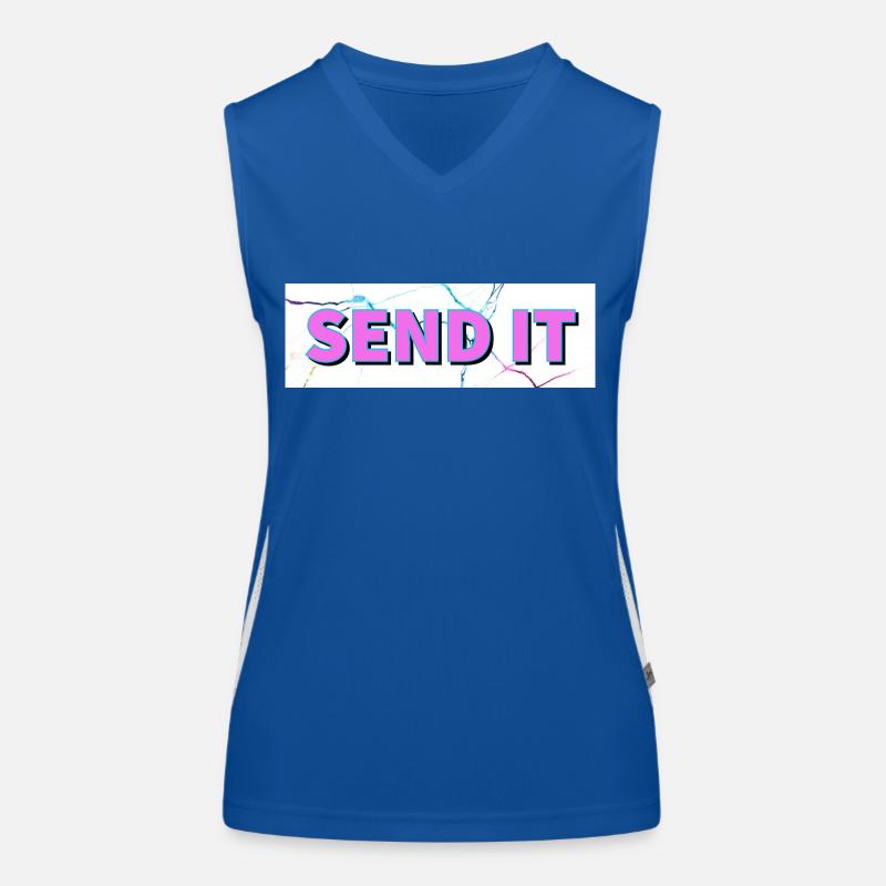 Logo de la boîte SEND IT Débardeur respirant contrasté Femme