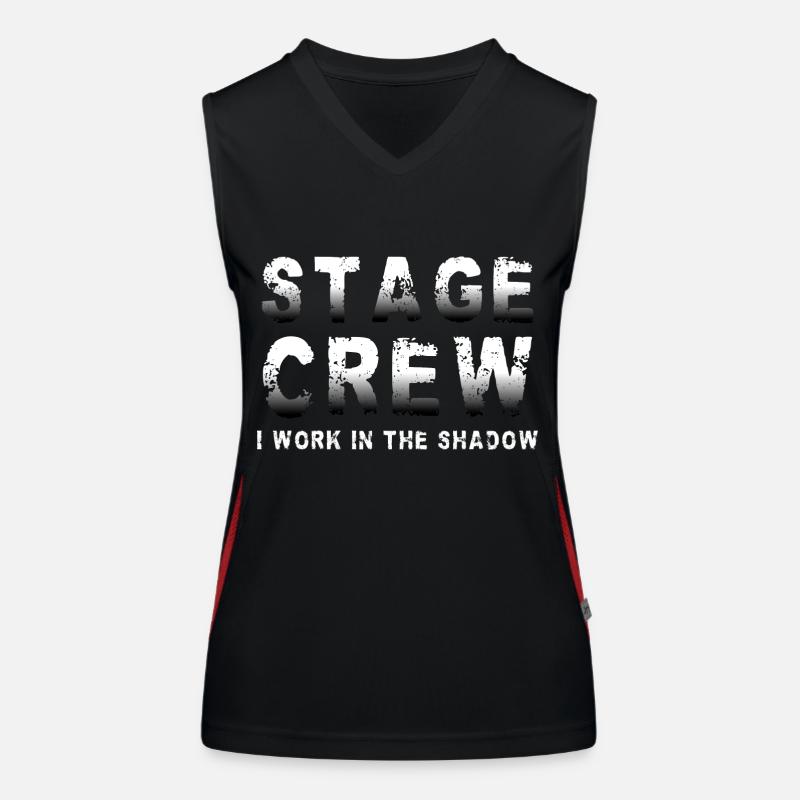 actress theatre fan director Broadway Women's Functional Contrast Tank Top