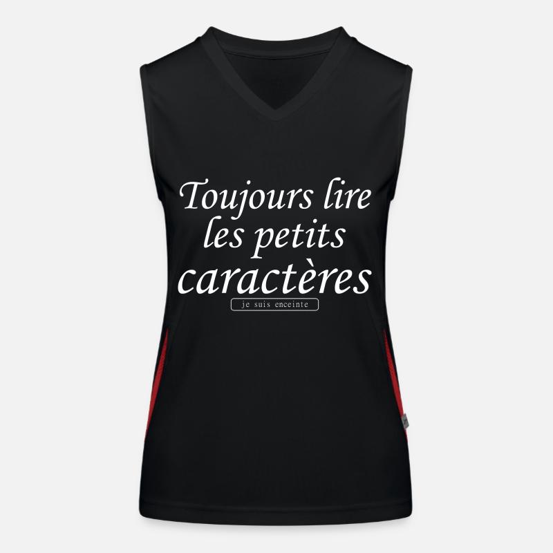 humour annonce grossesse - future maman Débardeur respirant contrasté Femme