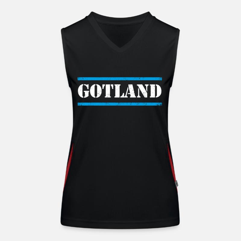 Gotland Funktionelles Kontrast-Tank Top für Frauen