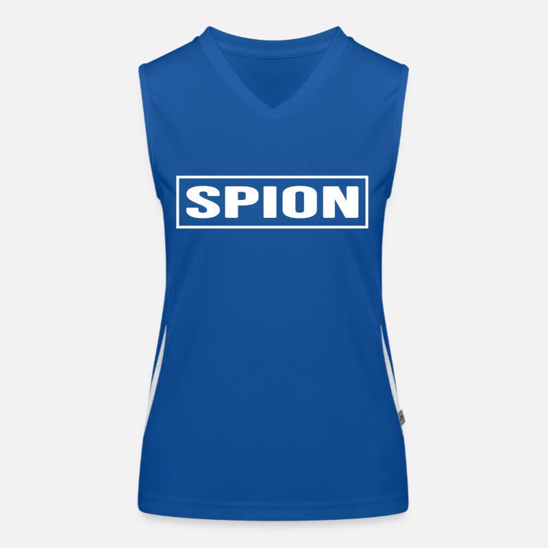 Spion undercover Agent elite Superheld Funktionelles Kontrast-Tank Top für Frauen