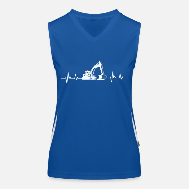 Construction machinery operator Excavator driver Excavator driver Construction workers Women's Functional Contrast Tank Top
