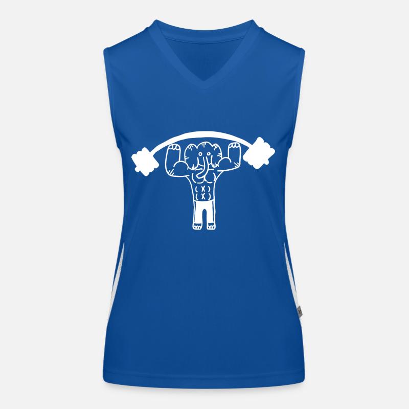 Elephant Training Gym Muscles Débardeur respirant contrasté Femme