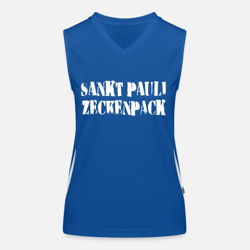 Sankt Pauli Zeckenpack Funktionelles Kontrast-Tank Top für Frauen