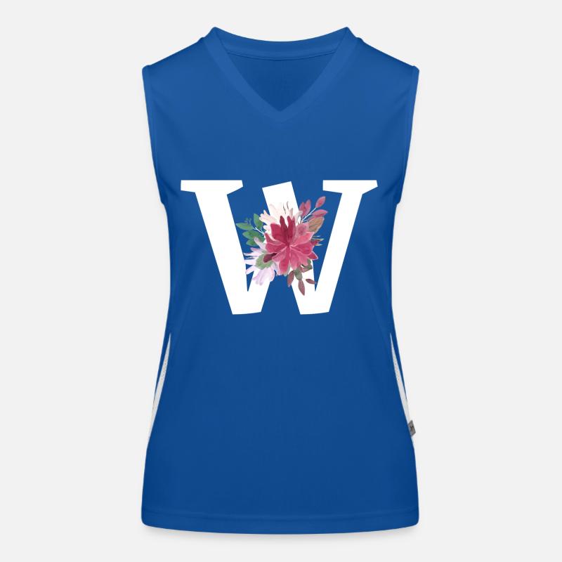 Brief mit Blumen Funktionelles Kontrast-Tank Top für Frauen