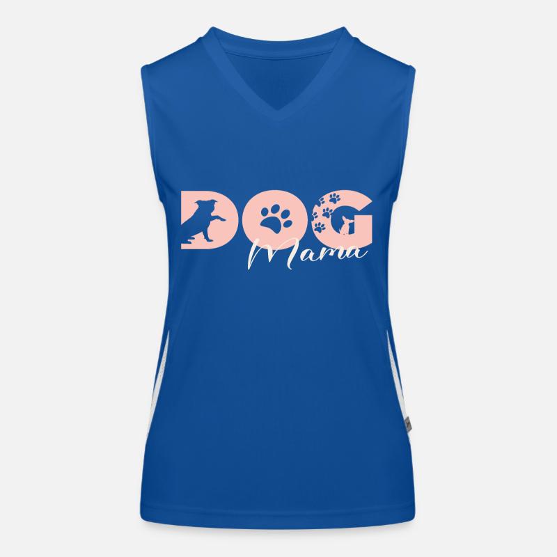 Maman chien Hundemama Débardeur respirant contrasté Femme
