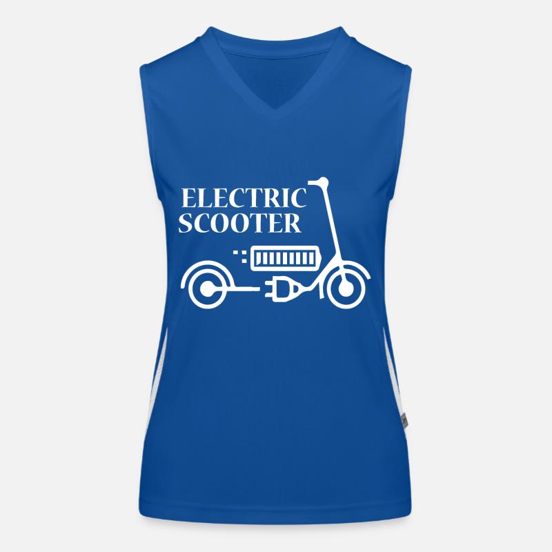 E-Scooter Roller Funktionelles Kontrast-Tank Top für Frauen