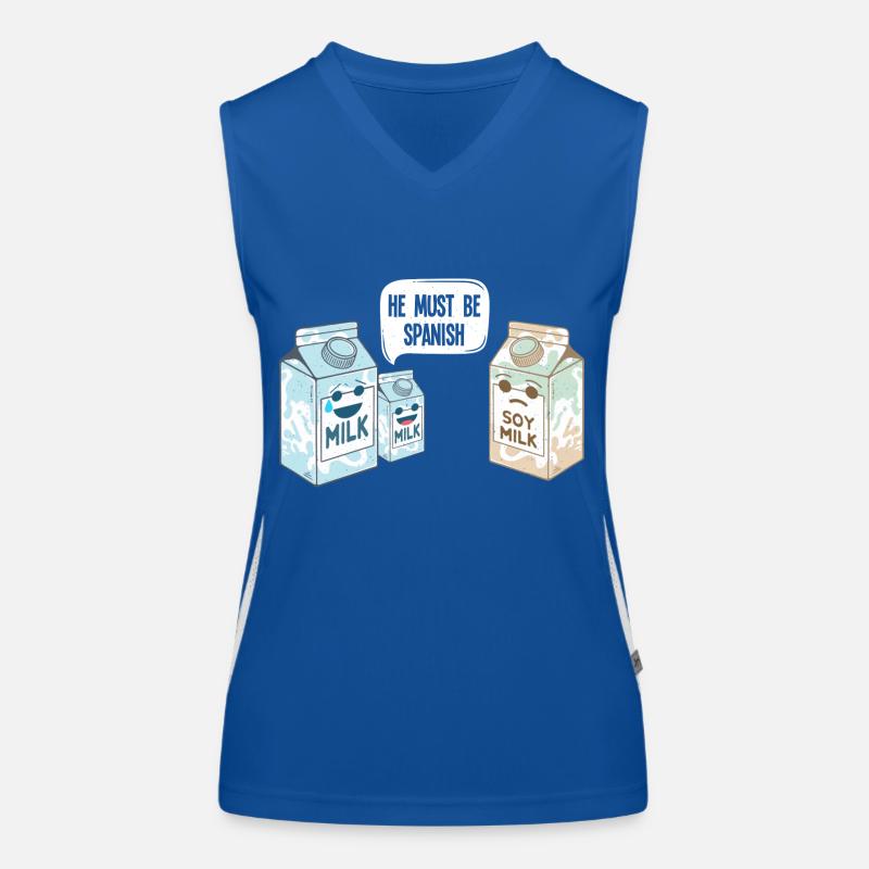 Sojamilch - Soy Milk spanisch Funktionelles Kontrast-Tank Top für Frauen