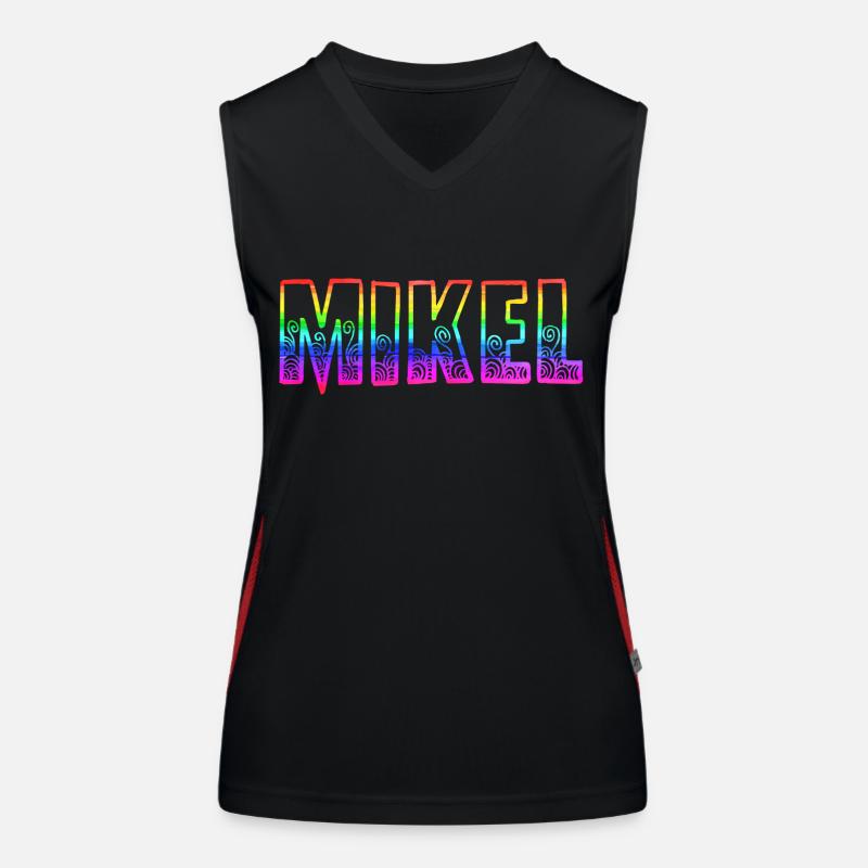 mikel rs regenbogen Funktionelles Kontrast-Tank Top für Frauen