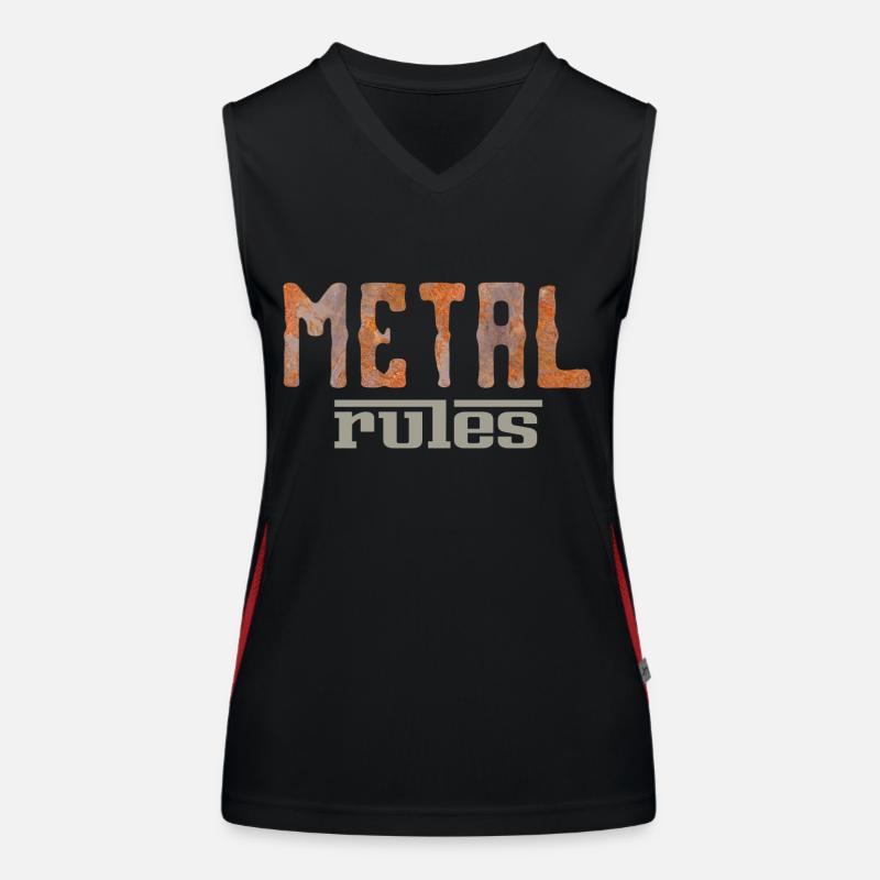 Règles relatives aux métaux Débardeur respirant contrasté Femme