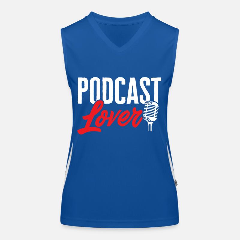 Podcasteur Podcast Débardeur respirant contrasté Femme