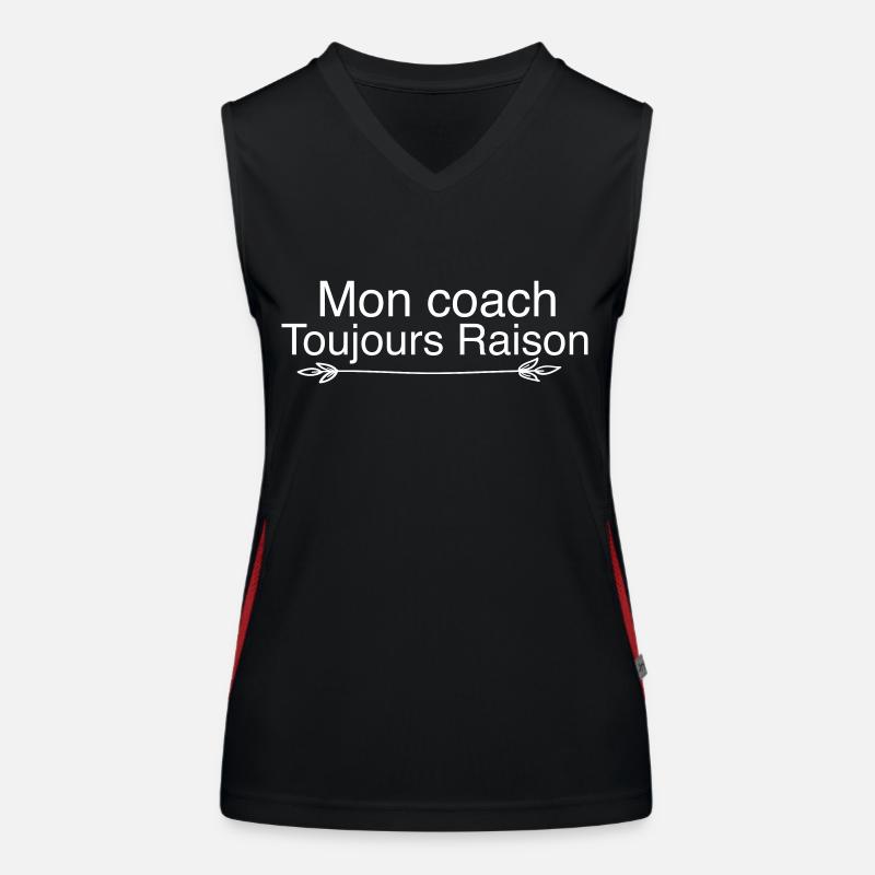 coach toujours raison Débardeur respirant contrasté Femme