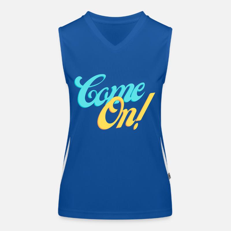 Komm schon! Komm mit uns! Funktionelles Kontrast-Tank Top für Frauen