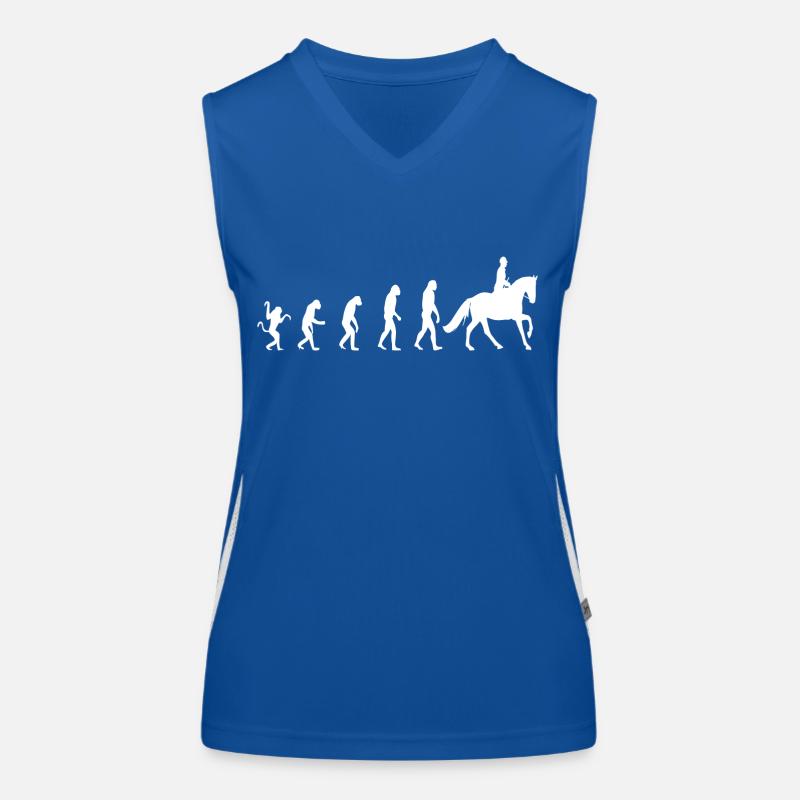 Cheval d’évolution équestre Débardeur respirant contrasté Femme