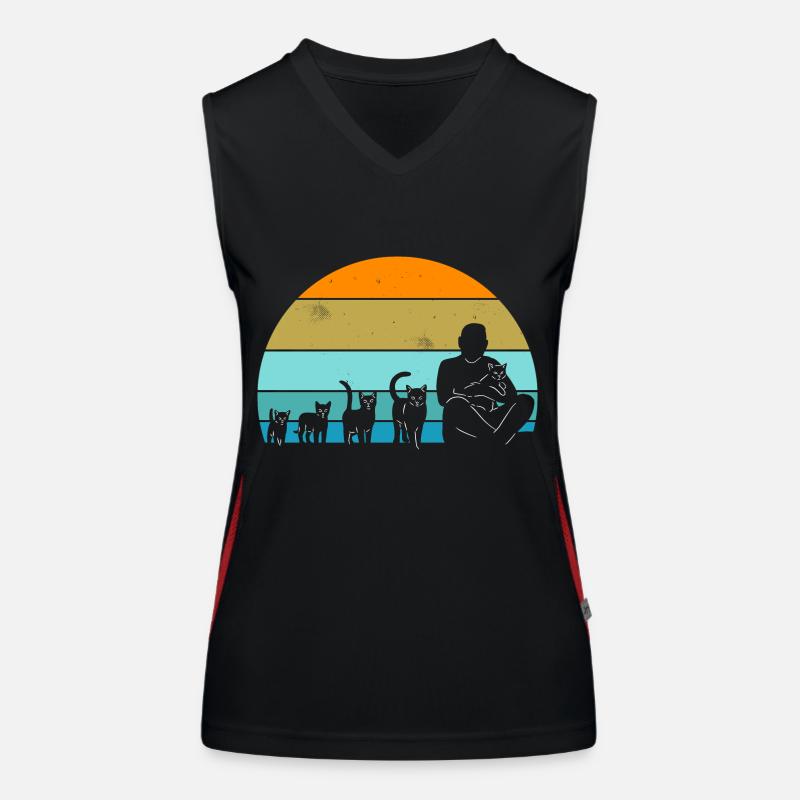 Cat Evolution Women's Functional Contrast Tank Top
