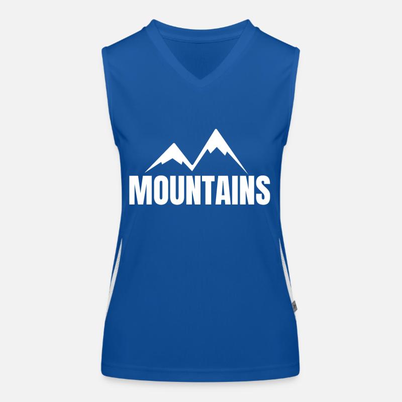 MONTAGNES Débardeur respirant contrasté Femme