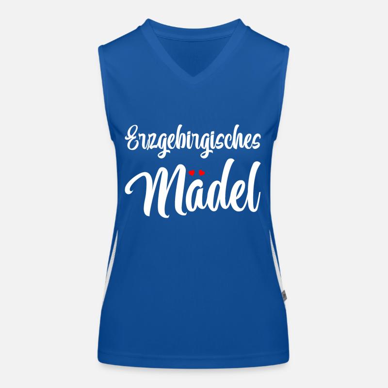 Erzgebirgisches Mädel Funktionelles Kontrast-Tank Top für Frauen