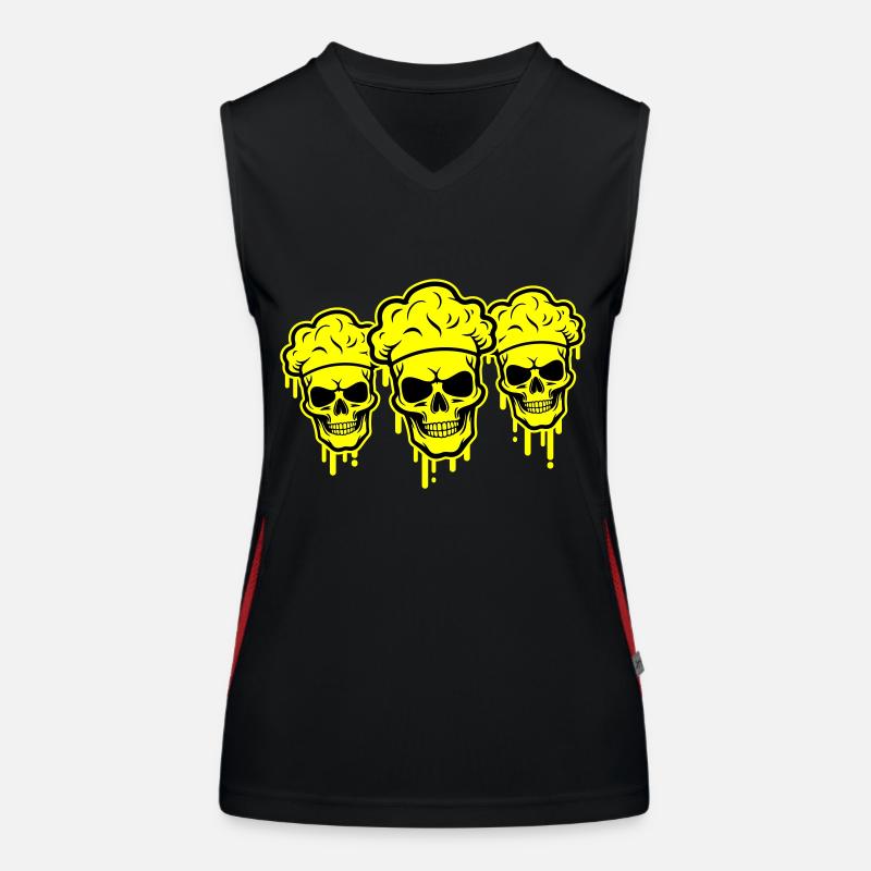 Chef Skeleton Women's Functional Contrast Tank Top