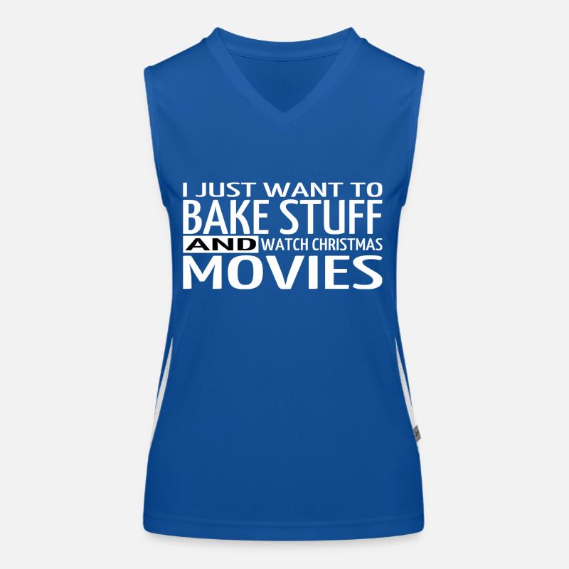 awkward santa baker profession awesome Women's Functional Contrast Tank Top