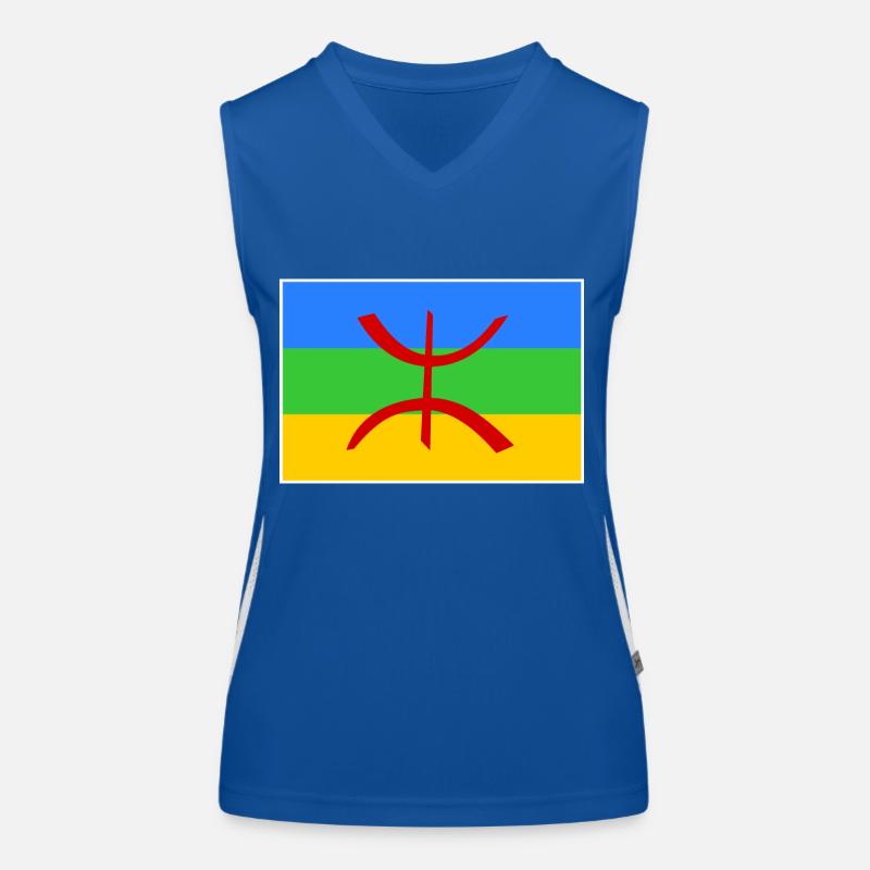 Amazigh Funktionelles Kontrast-Tank Top für Frauen