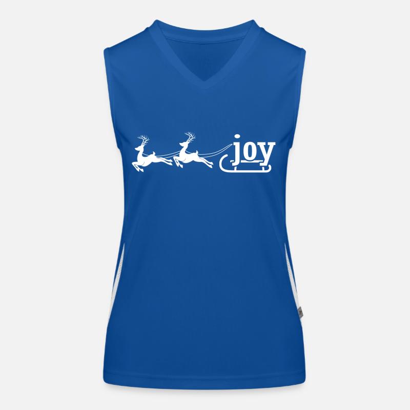 merry x mas Weihnachtsgeschenk Weihnachtsmann Funktionelles Kontrast-Tank Top für Frauen