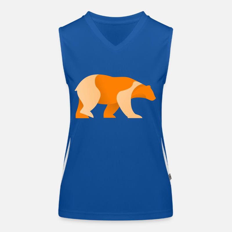 Bär Logo Funktionelles Kontrast-Tank Top für Frauen
