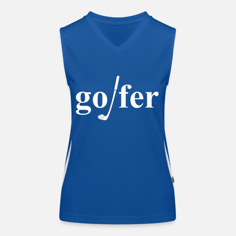 golfeur Débardeur respirant contrasté Femme