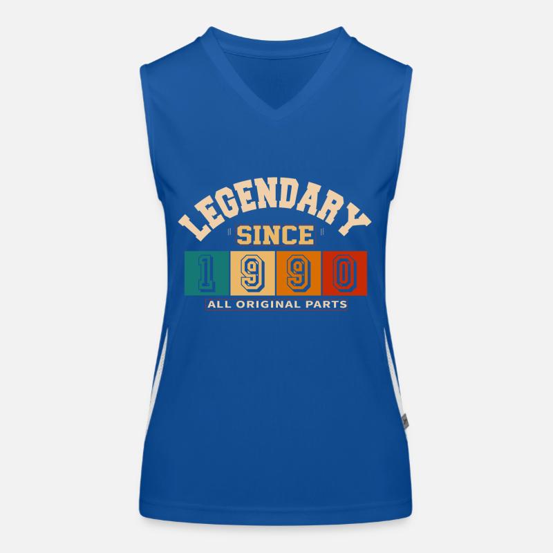 Legendary since 1990 vintage rétro anniversaire Débardeur respirant contrasté Femme