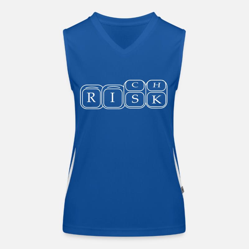 Dice Rich und Risiko Funktionelles Kontrast-Tank Top für Frauen