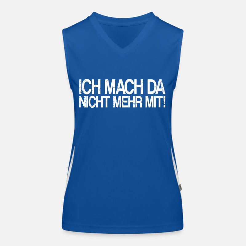 Ich mach da nicht mehr mit! Funktionelles Kontrast-Tank Top für Frauen