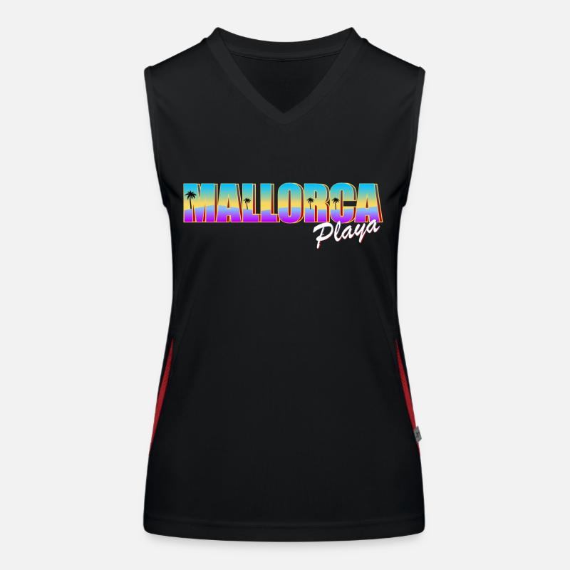 Mallorca Playa Funktionelles Kontrast-Tank Top für Frauen