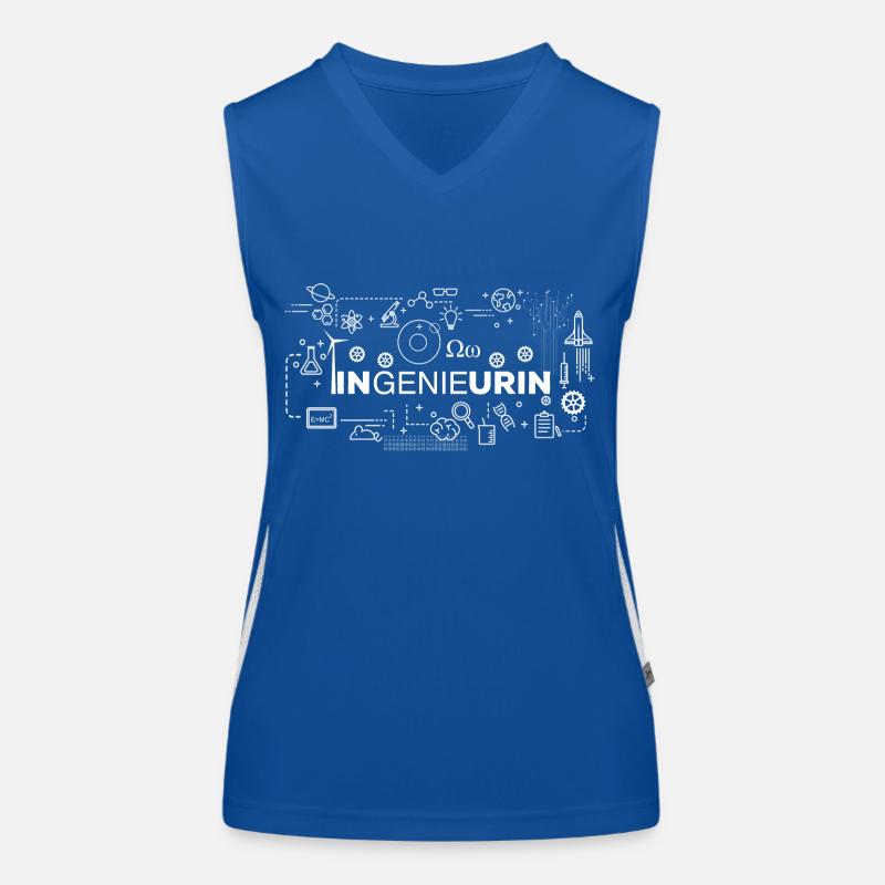 Engineer Genius Funny Pun Gift Women's Functional Contrast Tank Top
