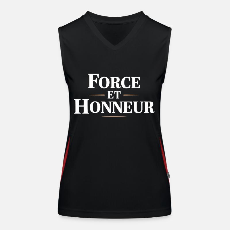 Force et honneur Débardeur respirant contrasté Femme