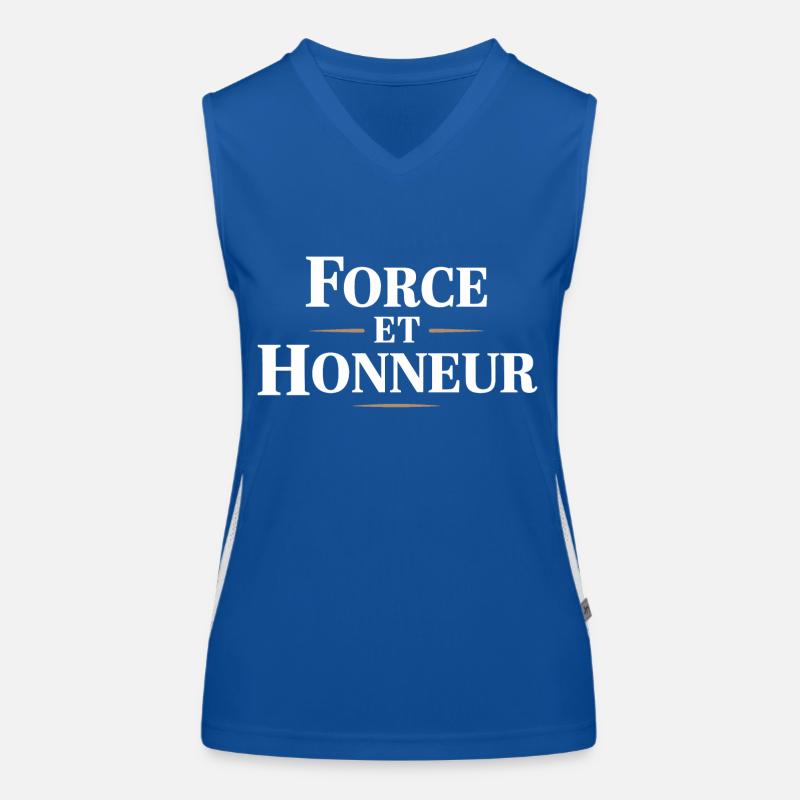 Force et honneur Débardeur respirant contrasté Femme