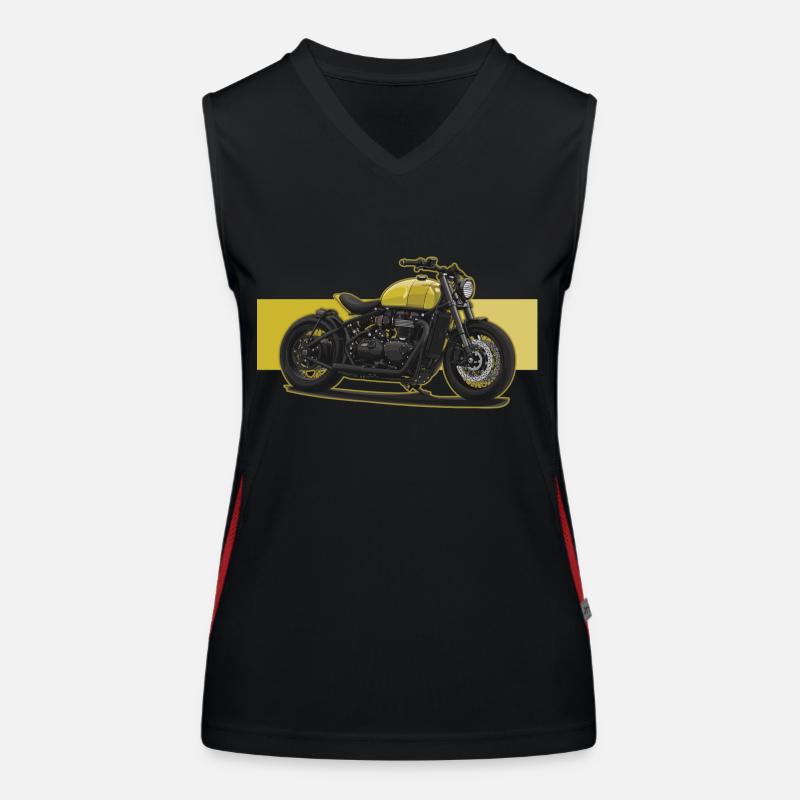 Bobber // Custom // Motorcycle Women's Functional Contrast Tank Top