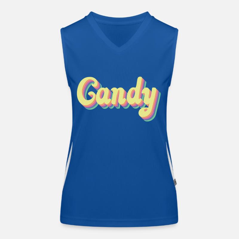CANDY vintage design Funktionelles Kontrast-Tank Top für Frauen