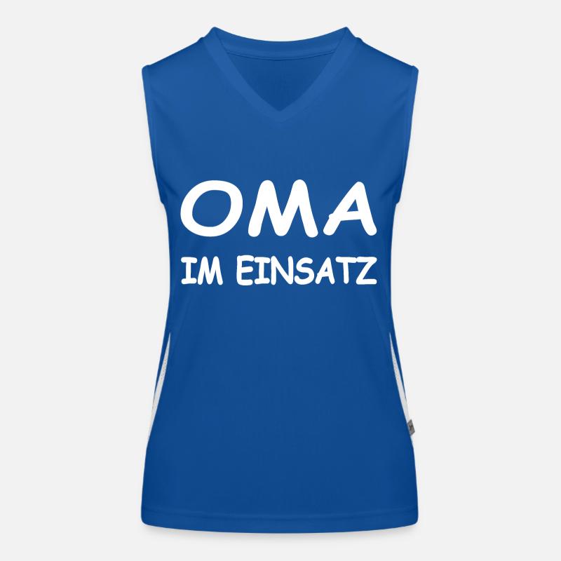 Oma Funktionelles Kontrast-Tank Top für Frauen
