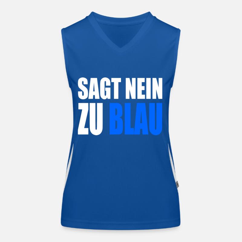 Dites non au bleu Débardeur respirant contrasté Femme