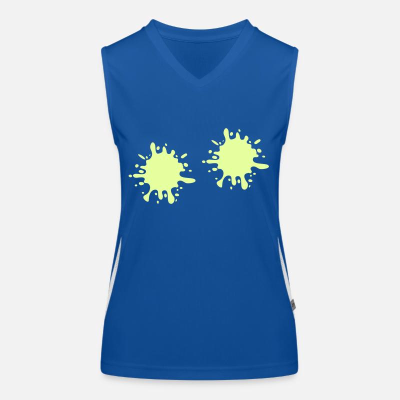 Splashes of paint Women's Functional Contrast Tank Top