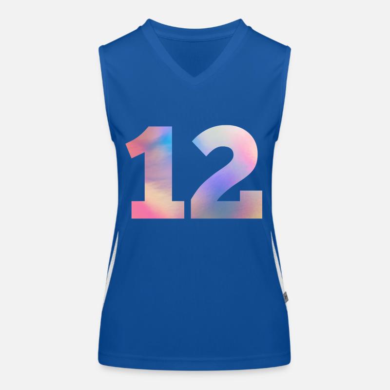 Numéro 12 coloré Débardeur respirant contrasté Femme