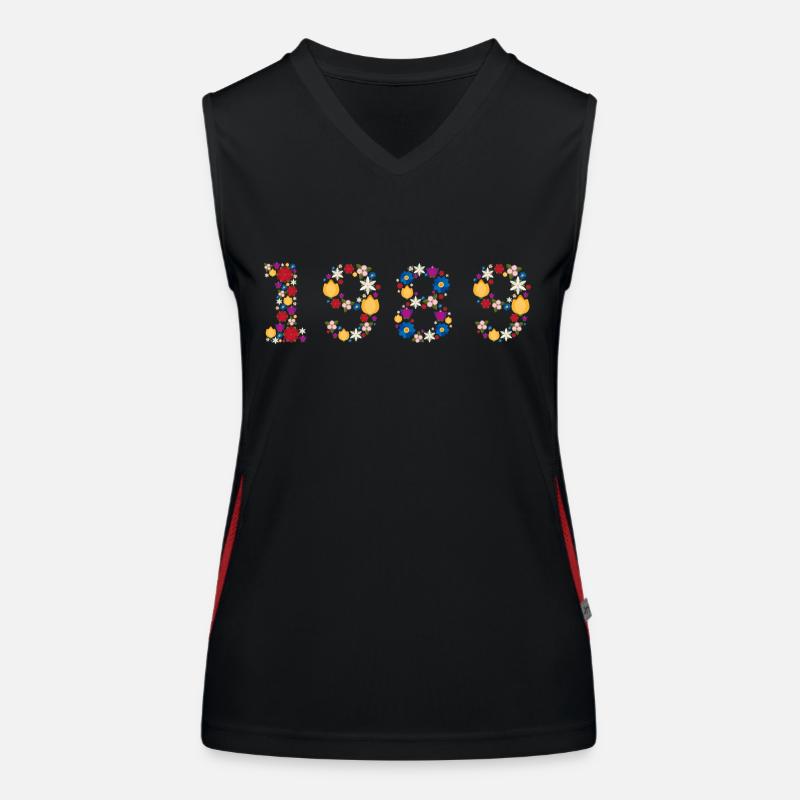 Fleurs 1989 Débardeur respirant contrasté Femme