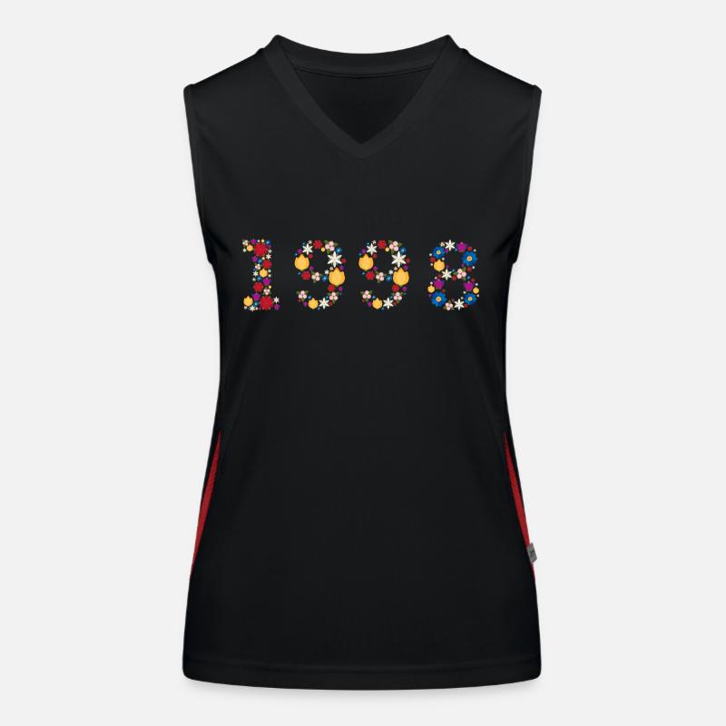 Flowers 1998 Funktionelles Kontrast-Tank Top für Frauen