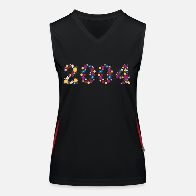 Flowers 2004 Funktionelles Kontrast-Tank Top für Frauen
