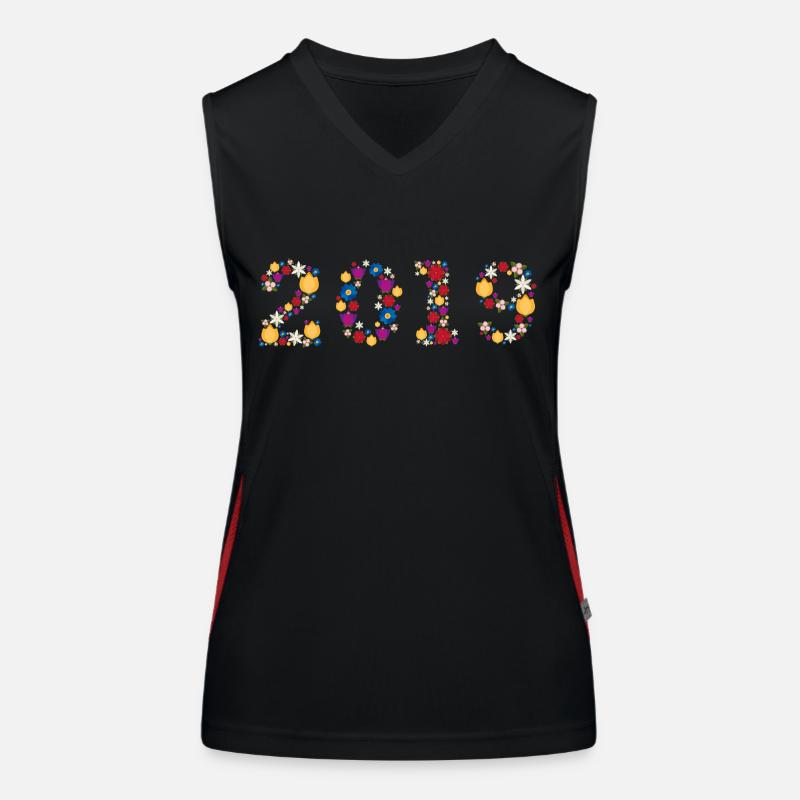 Fleurs 2019 Débardeur respirant contrasté Femme